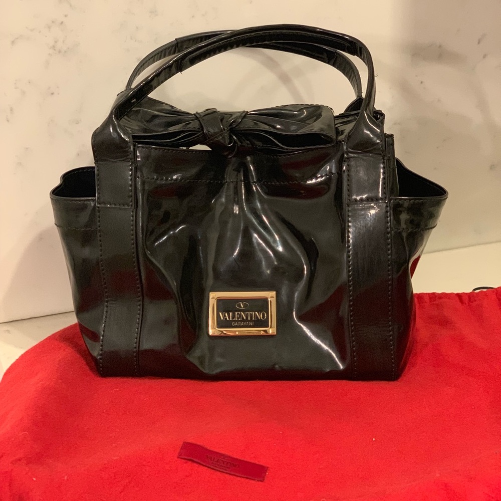 Black Patent Leather Valentino Purse
